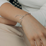 Chunky Charm Bracelet in Silver