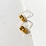 Sculpture Earrings in Gold