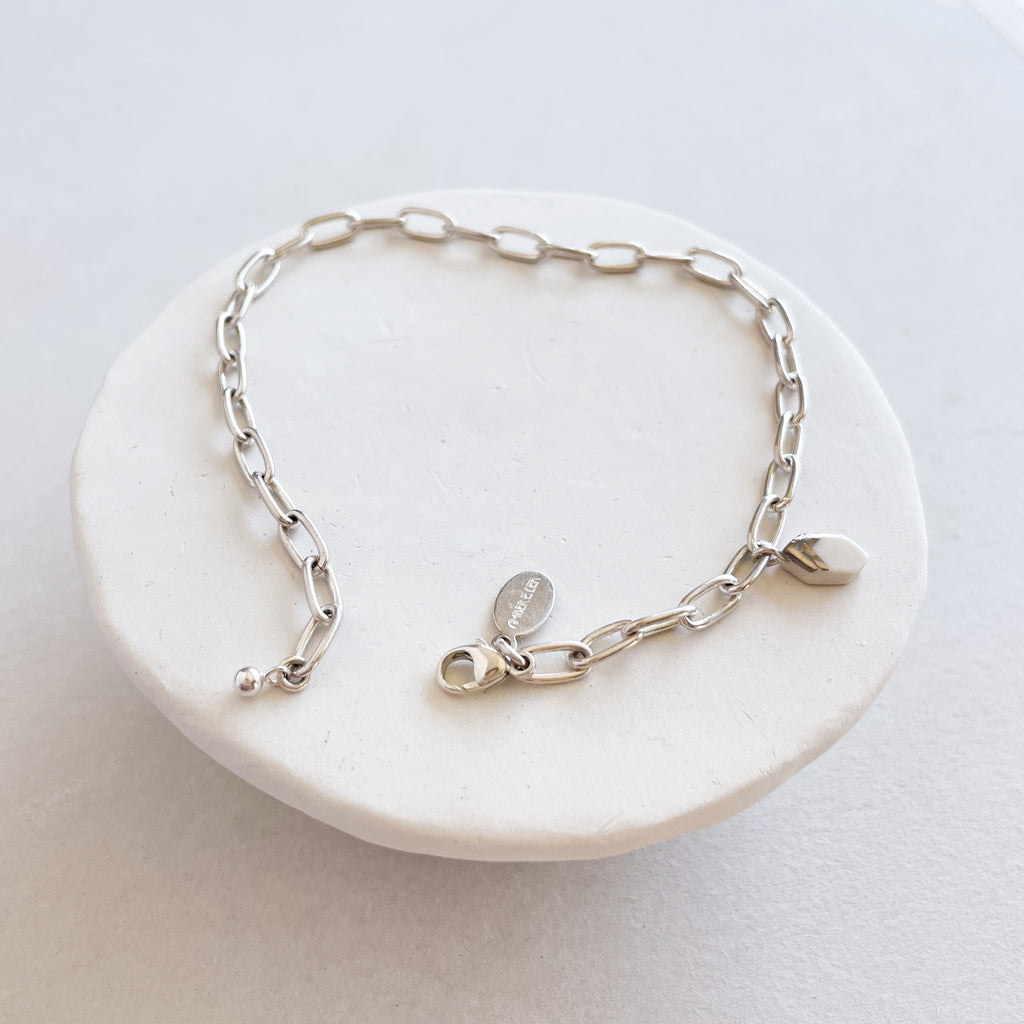 Charm Bracelet Chain Sterling Silver