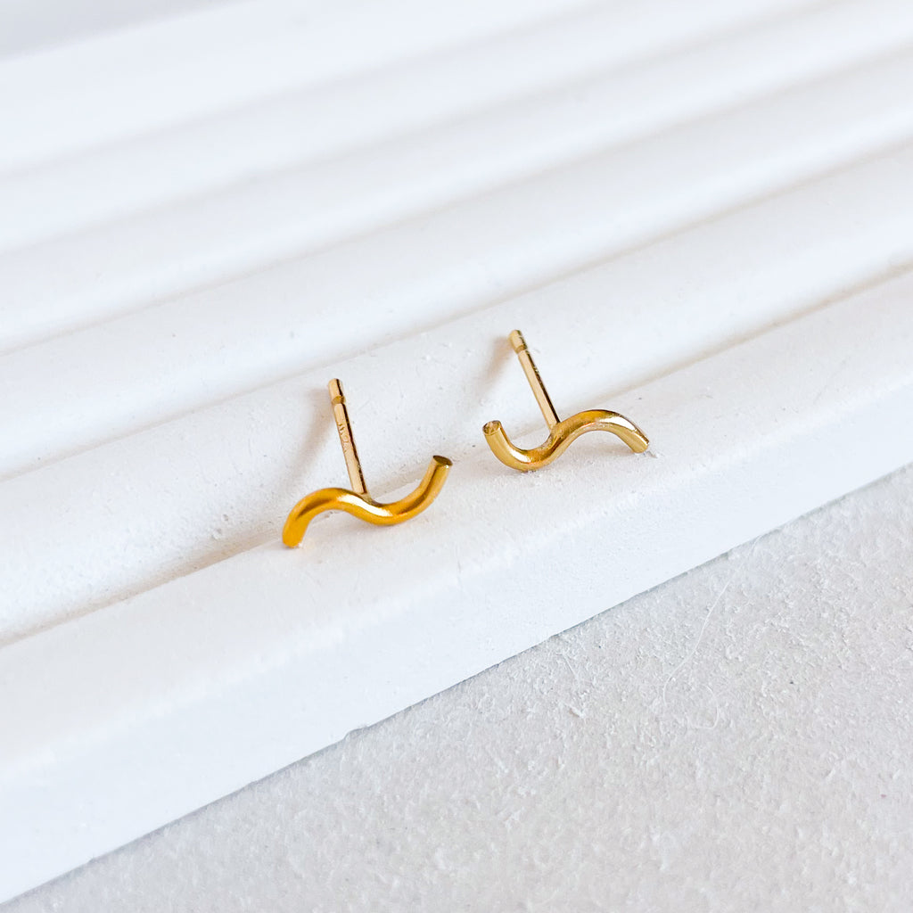 Write Me a Love Letter Squiggle Hoop Earrings