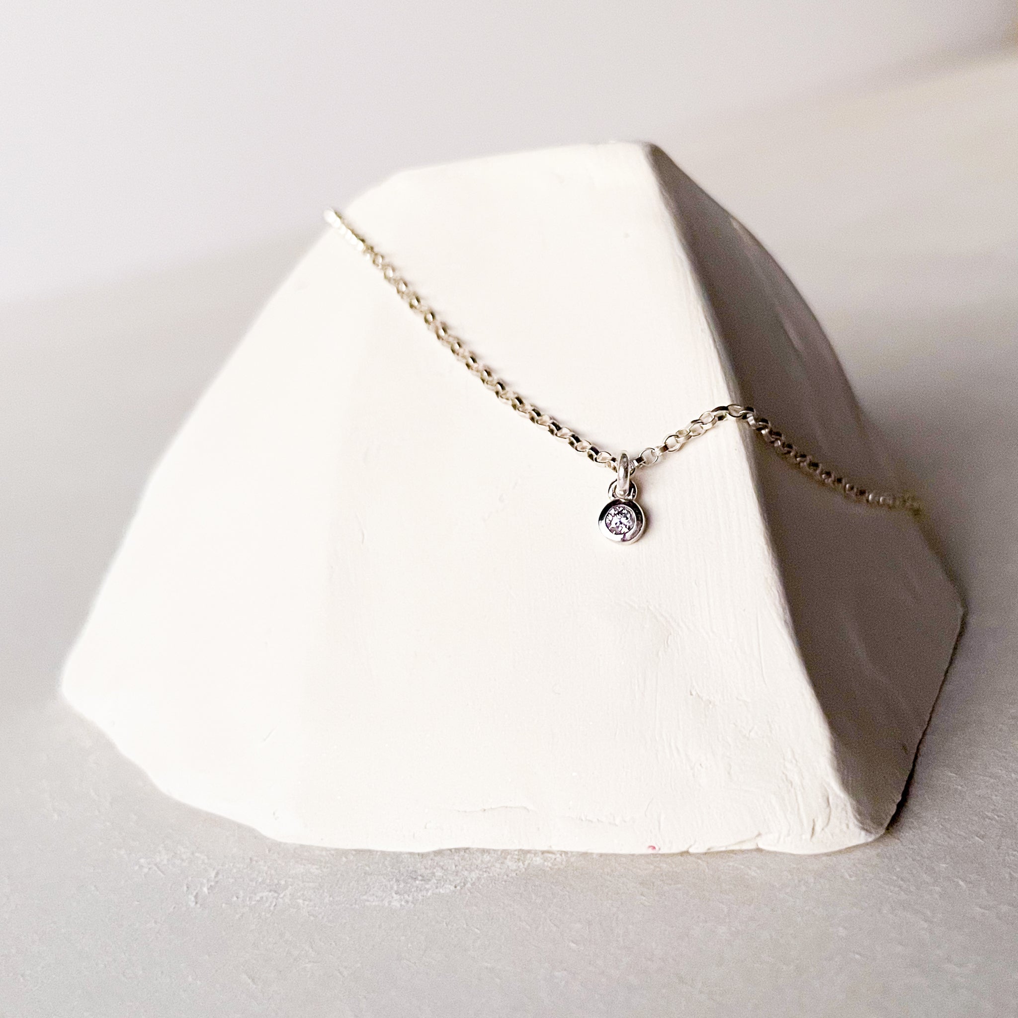 Tiny Diamond Necklace